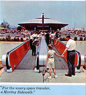 For the
        weary space traveler, a Moving Sidewalk